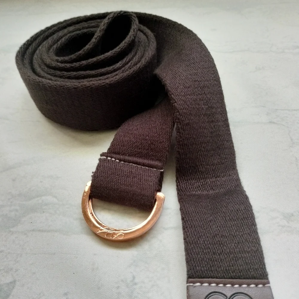 Women's Calia By Carrie Underwood Brown Nylon Brown Belt Brass D-ring Closure
